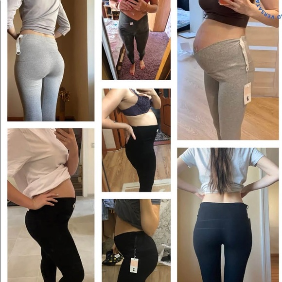 3 for $20 - HerGlow Maternity Leggings 2XL Dark Grey - Picture 3 of 6